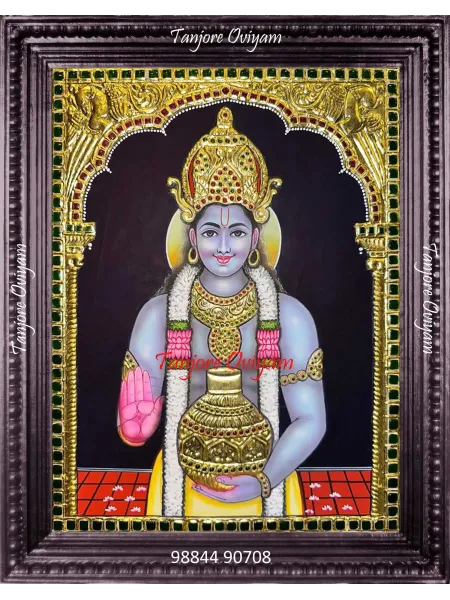 Lord Vishnu Tanjore Painting
